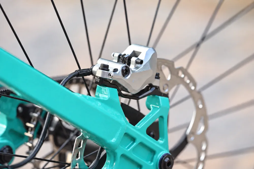 INTEND Trinity brake caliper on our NICOLAI S16